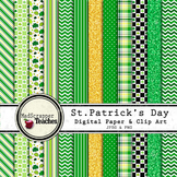 Digital Paper Background Pack St. Patrick's Day Papers