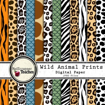 Animal Print Digital Paper: animal PRINT Paper Animal Print Bacground Wild Animal  Print Zebra Print Leopard Print Animal Pattern Paper -  Canada