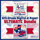 6th Grade TEKS Math Curriculum Bundle ⭐ Digital & Paper ⭐ 