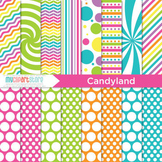 Digital Paper - Candyland / Rainbow paper