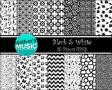 Digital Paper / Digital Background - Black & White