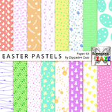 Easter Pastels Spring Digital Paper or Backgrounds