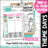 Digital & Paper End of the Year Theme Day FREEBIE 