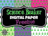 Digital Paper Freebie: Science Beaker for Personal and Com