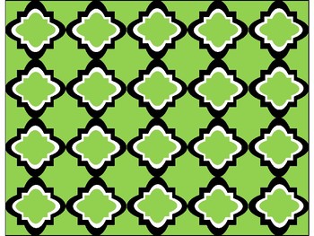 Preview of FREE Digital Paper - Green Moroccan