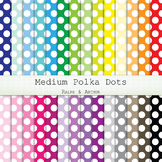 Digital Paper - Medium Polka Dots