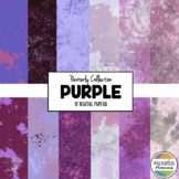 Digital Paper- Painterly Purple