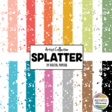 Digital Paper- Splatter Paint