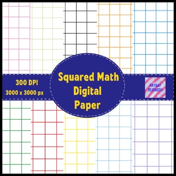 Preview of Digital Paper  - Squared Paper for Math