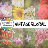 Digital Paper- Vintage Floral