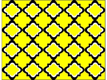 Preview of FREE Digital Paper - Yellow Moroccan