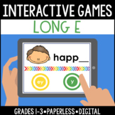Digital Paperless Interactive Long E Vowel Teams Games