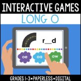 Digital Paperless Interactive Long O Vowel Teams Game