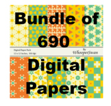 Digital Papers / Backgrounds MEGA BUNDLE
