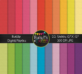 Digital Papers | Burlap Shades of Color | Rainbow | Commer