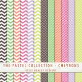 Digital Papers - Chevrons from the Pastel Collection
