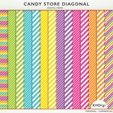 Digital Papers - Diagonals - Candy Store Collection