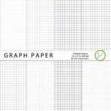 FREE: Graph Paper Background: 8 Digital Papers