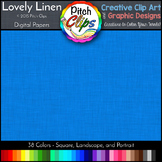 Digital Papers: RAINBOW BRIGHTS - Lovely Linen - 38 Colors