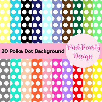 Digital Papers - Rainbow Polka dots Backgrounds - Free by PinkPearly Design
