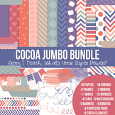 Digital Papers and Frames Cocoa Jumbo Set