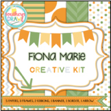 Digital Papers and Frames FIONA MARIE Creative Kit