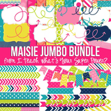 Digital Papers and Frames Maisie Jumbo Set