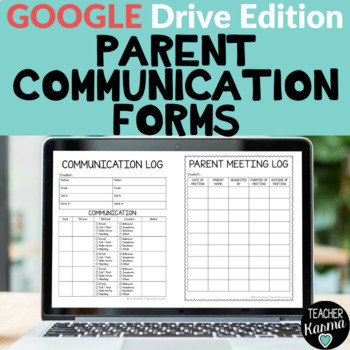 Preview of Digital Parent Communication Forms Google Drive Documentation