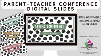 Preview of Digital Parent Teacher Conference Slides Template