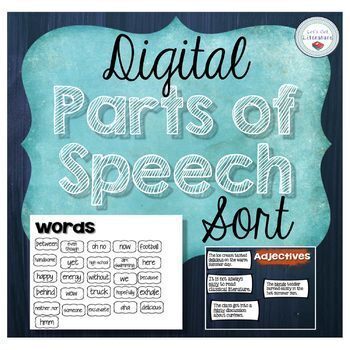 Preview of Digital Parts of Speech Sort