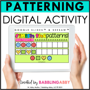 Preview of Digital Pattern Activities | Google Slides™ Seesaw™ Distance Learning