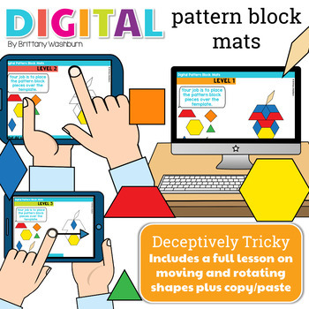 Preview of Digital Pattern Block Mats for the Seasons | Technology Integration