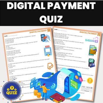Preview of Digital Payment Quiz | Online Payment System | Technology and Financial Literacy