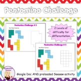 Digital Pentomino Challenge (SEESAW and Google Docs)