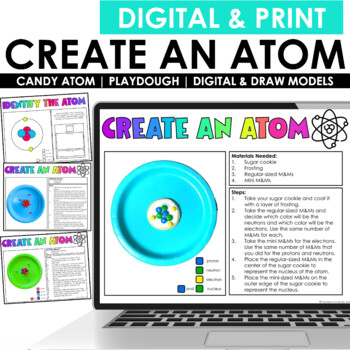 Preview of Digital Periodic Table Create An Atom | Model Atoms | Distance Learning