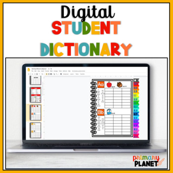 Preview of Digital Personal Dictionary - Spelling Dictionary - Sight Word Lists