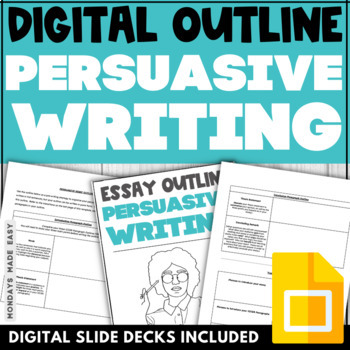 Preview of Digital Persuasive Essay Outline - Graphic Organizer for Google Docs OLC4O OSSLT