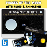 Phases of the moon | Digital Distance learning | Boom Cards™