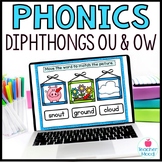 Digital Phonics Activities Diphthongs Word Work OU OW Goog