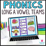 Digital Phonics Activities Long A Vowel Teams Word Work Go