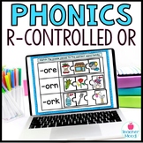 Digital Phonics Activities R-Controlled Vowel Word Work OR