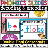 Digital Phonics Double Final Consonants Google Slides for 