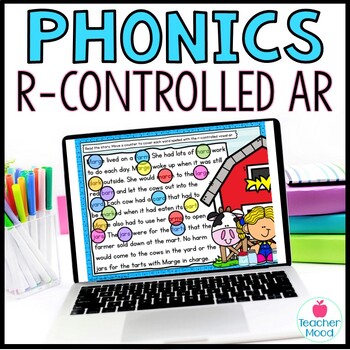 Preview of Digital Resources & Phonics Games | R-Controlled Vowel AR | Word Work