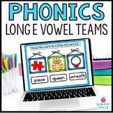 Digital Phonics Games and Intervention | Long E Vowel Teams