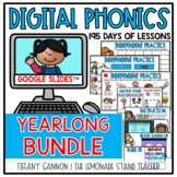 Digital Phonics Lessons YEARLONG BUNDLE Google Slides TM a