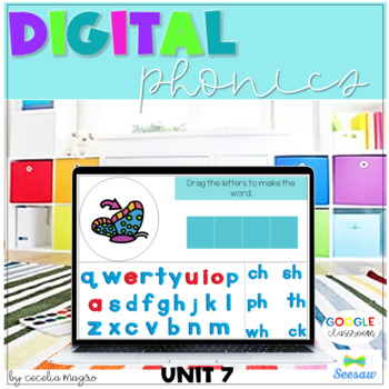 Preview of Digital Phonics for First Grade Glued Sounds