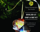 Digital Photography Art Project -Christmas Ornament (Diver