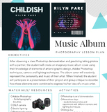 Digital Photography Lesson Plan - Music Album Cover (Photo Rubric included)
