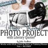 Digital Photography Project, Winter-Themed Activity with Literary Quotes
