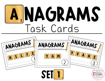 Preview of Anagrams Task Card Set #1